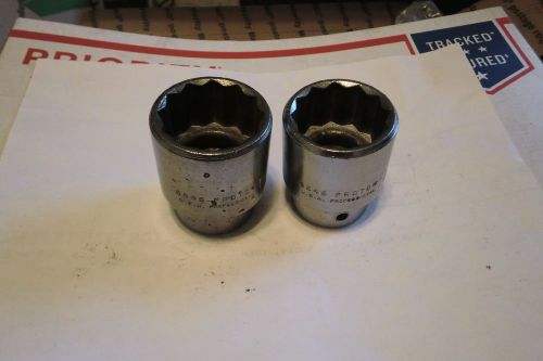 Proto 5546 &amp; 5548 3/4 drive 12 point 1 7/16 &amp; 1 1/2 std depth sockets