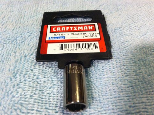 Craftsman 1/4&#034; x 5/16&#034;  12Pt Socket  (NEW)