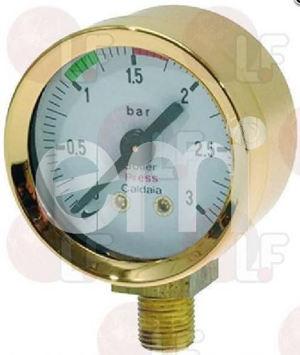 Elektra Micro Casa Leva Original Brass Plated Pressure Guage