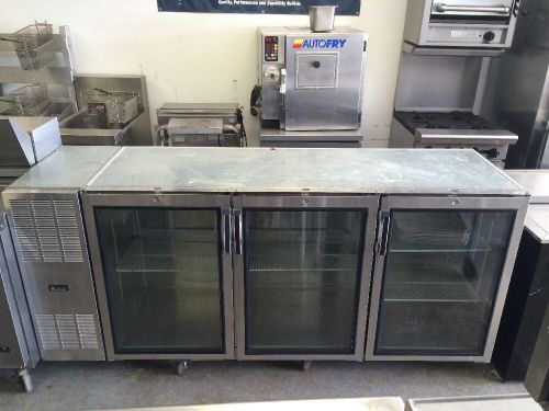 Used krowne metal (bs84l-kns-llr) 84&#034; glass door back bar cooler msrp: $6,979 for sale