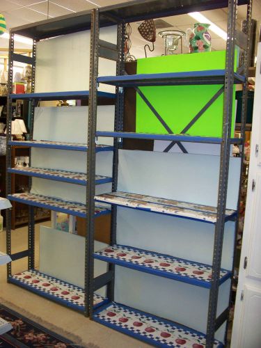 All Steel Heavy Duty 7 ft. Tall Adjustable Shelf Racks Heavy Duty Nice Condition