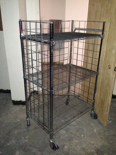 Steel Rack 3 Levels with Wheels NSF 36 x 24 x 59