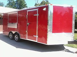 NEW TA2 8.5x16 BBQ Enclosed Food Vending Concession Trailer