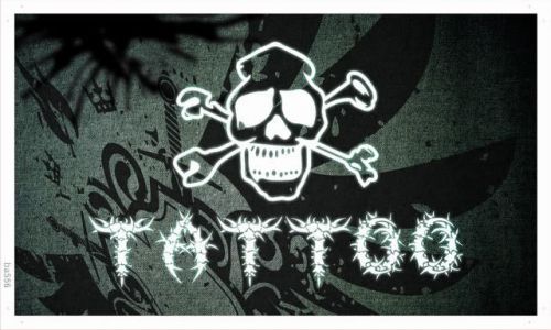 Ba556 tattoo shop new bar pub skull banner shop sign for sale