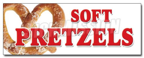 36&#034; SOFT PRETZELS DECAL sticker pretzel stand cart supplies equipment