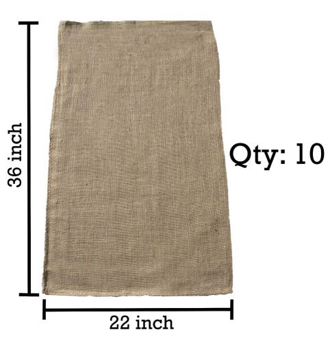 10 22x36 Burlap Bags, Burlap Sacks, Potato Sack Race Bags, Sandbags, Gunny Sack