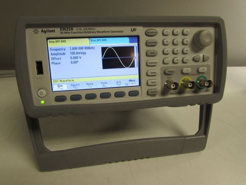 Agilent/Keysight 33522A Function / Arbitrary Waveform Generator, 30 MHz Opt 002