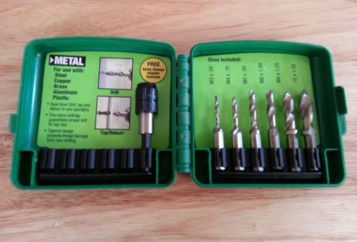 Greenlee DTAPKITM 6-Piece Metric Drill / Tap Set