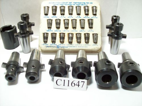 31PC KWIK SWITCH 200 SET, 6 MILL HOLDERS 4 80235 CHUCKS &amp; 20 3/8 SERIES COLLETS