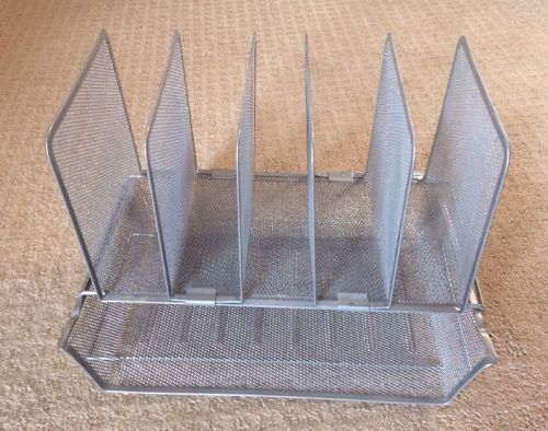 Office Storage Tray Mesh Desk Organizers Rack File Folder Holder