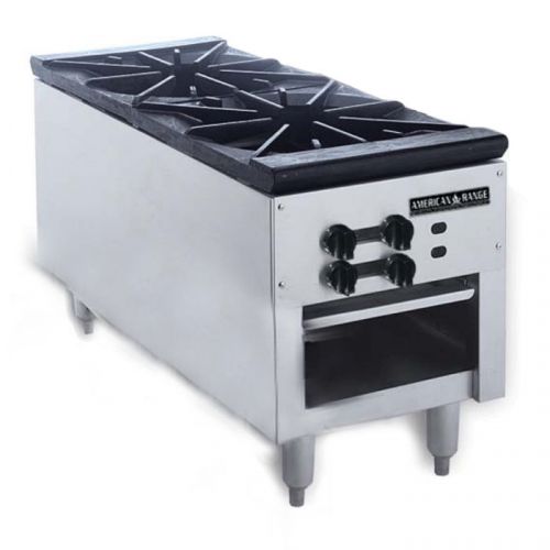 American Range SPSH-18-2, Economy 2-Burner Manual Control Stock Pot Gas Range, N