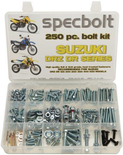 250pc Specbolt Suzuki DRZ DR four stroke Bolt Kit for Maintenance &amp; Restoration