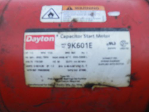 DAYTON ELECTRIC CHAIN HOIST 1/2 TON 1HP 60HZ 9.45 AMPS FRAME HP 1/2