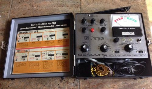 Vintage SENCORE CR 143 CRT TUBE CHECKER TESTER W/MANUALS