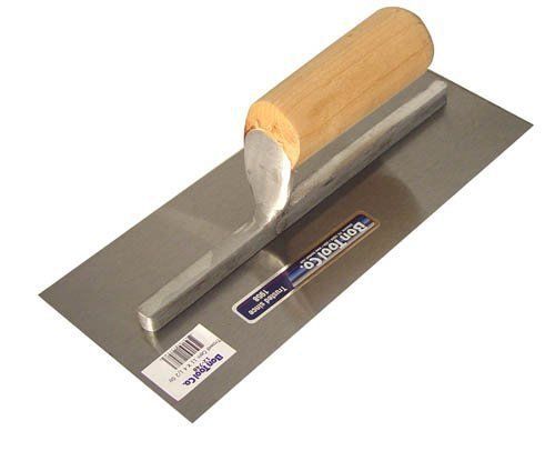 Bon 12-659 curry 20-inch by 5-inch high carbon steel finishing trowel for sale