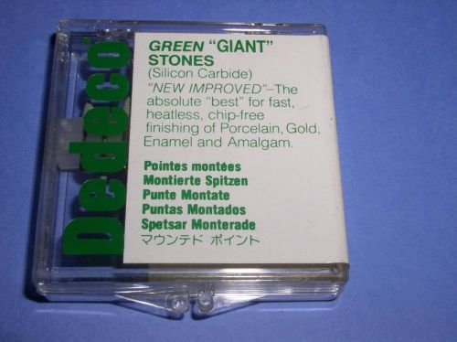 DENTAL LAB DEDECO GREEN PORCELAIN STONES FG SHANK 4402