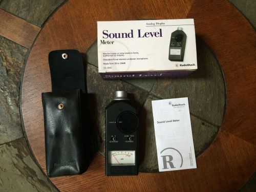 Radio Shack Sound Level Meter Analog display 33-2050 Free Shipping