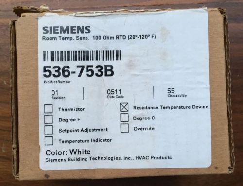 SIEMENS ROOM TEMPERATURE SENSOR 536-753B 