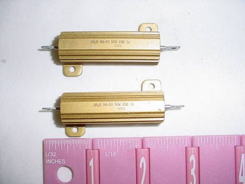 2 Pc (1 Lot) Dale Non-Inductive 20 Ohms, 50 Watts, 1% Resistors