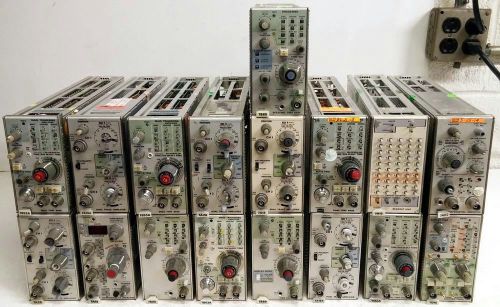 17 TEKTRONIX 7000 SERIES PLUG-INS 7B80 7D15 7M13 7A18A 7B53A 7A26