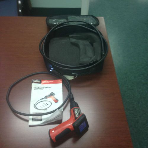 Ridgid SeeSnake Micro with Case P/N 1MAJ2 S/N 076