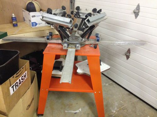 Atlas 4 Color Manual Silk Screen Printing Press with micros