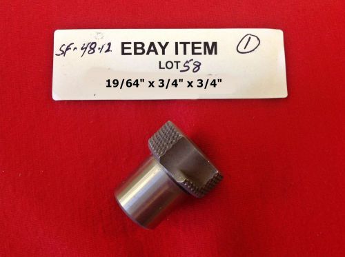 ACME SF-48-12 Slip-Fixed Renewable Drill Bushing 19/64&#034; x 3/4&#034; x 3/4&#034;  Lot of 1