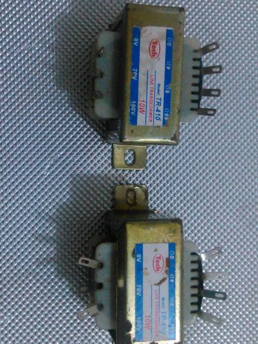 LOT OF 2 TECH  TR410  LINE SPEAKER MATCHING TRANSFORMER -10W   70V  100V