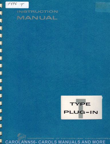 TEKTRONIX Manual TYPE T PLUG-IN