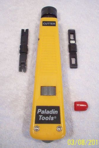Paladin tools punch-down impact tool w/ 66 &amp; 110 block cutter / blades telephone for sale