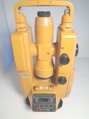 TOPCON DT-30B Digital Theodolite Transit W/Case Screen Has Flaw Parts Unit?