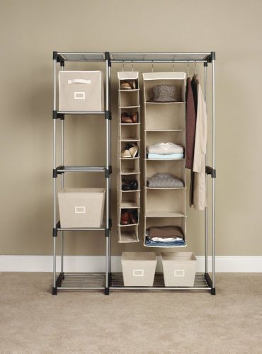 Closet cabinet shelves clothing hang bedroom storage home shoes bag whitmor new for sale