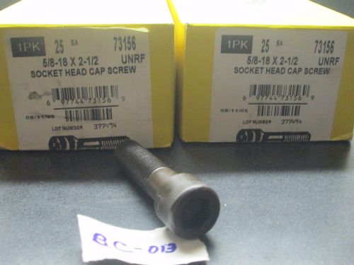 More then 40 5/8-18 x 2 1/2 Socket Head Cap Screw 73156