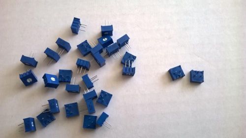 AC89 Lot of 30 pcs 3386 Series  3/8&#034; Square Trimmer 25K Ohm Top Adj 0.5W PC Pin