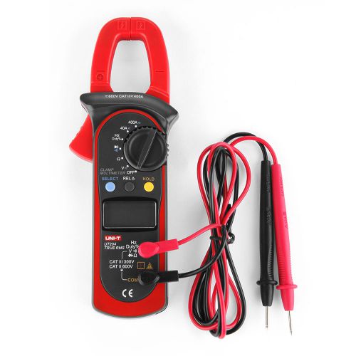 UT204 Digital Clamp Multimeter 4000Count AC DC Current 400A Voltage TESTER METER