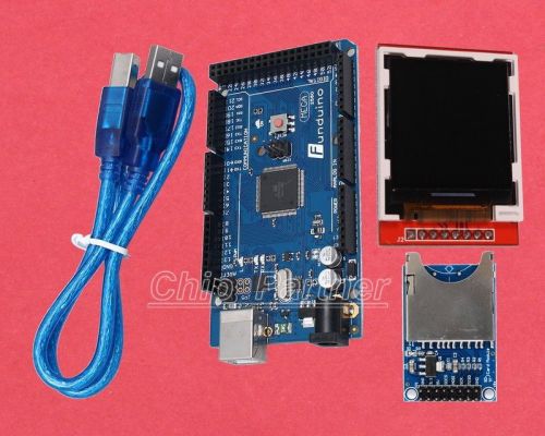 1.44&#034; SPI TFT LCD Display Module + SD Card Module + Funduino Mega 2560 R3