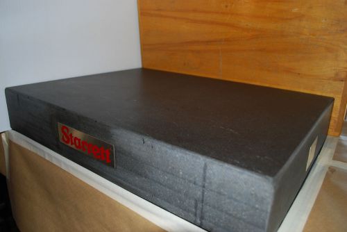 STARRETT ( 24&#034; x 18&#034; x 4&#034; ) &#034;BLACK GRANITE&#034; SURFACE PLATE ( GRADE &#034;A&#034; )