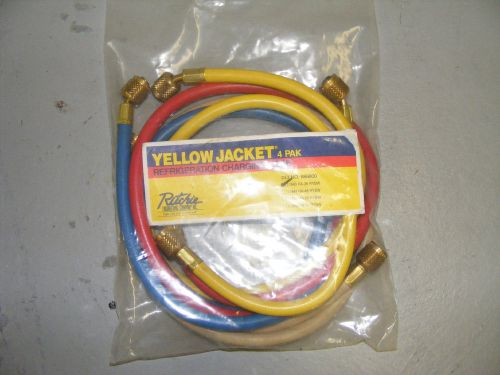 YELLOW JACKET REFRIGERATION CHARGING HOSES AND VALVE