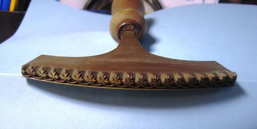 BOOKBINDING BRASS DECORATIVE PALLET, EARLY 20TH CENTURY