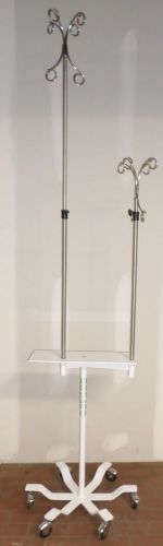 Braun IV Pole w/ Rack 12 Hooks Multi Patient use