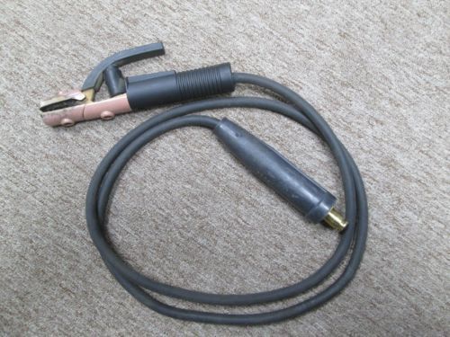 6&#039; flex-a-prene # 2 welding cable w/ tweco quick disconnect &amp; electrode for sale