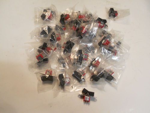 20 X ,  Miniature rocker switch  300 DPI , 0n 0n    2A @ 250 VAC , 5A @ 120VAC