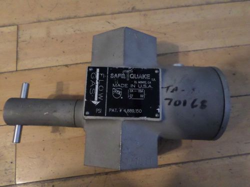 Earthquake Gas Shutoff Valve STO-2&#034; ser# 9141 SAFE TQUAKE