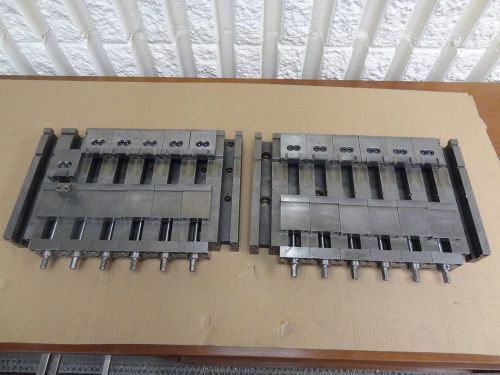 2 Custom Precision Machine Vise fixtures Six 2&#034; stations per fixture