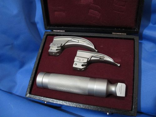 Laryngoscope Set With 2 Blades Denmark New