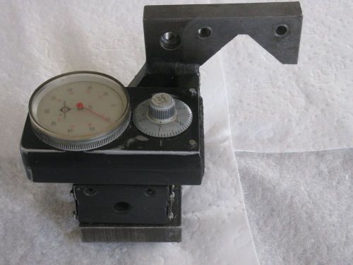 TRAV-A-DIAL MODEL 6A .001&#034; TRAVEL DIAL READOUT w/ MOUNTING BASE