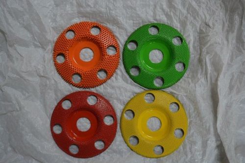 10% Discount Saburr-Tooth Set of 4 Doughnut Wheels W/Holes 7/8 Bore 4&#034; Diameter