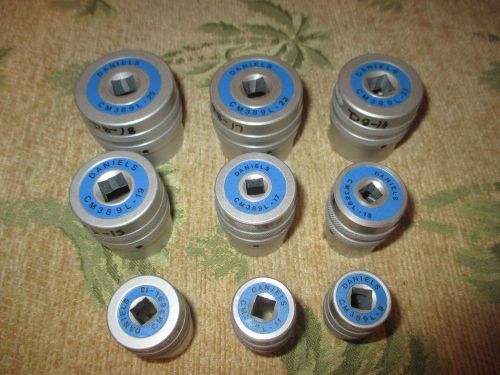 Daniels DMC Cannon Plug Adapter Tool Set CM CM389 389 Lot