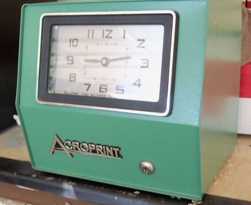 ACROPRINT TIME CLOCK....ORIGINAL.....GORGEOUS