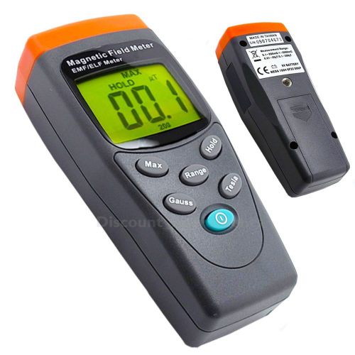 Digital Gauss EMF ELF Meter Detector Electromagnetic Field mG (Made in Taiwan)